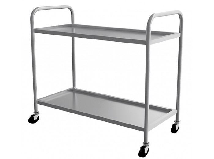 PASLANMAZ ÇELİK SERVİS ARABASI 2 KATLI