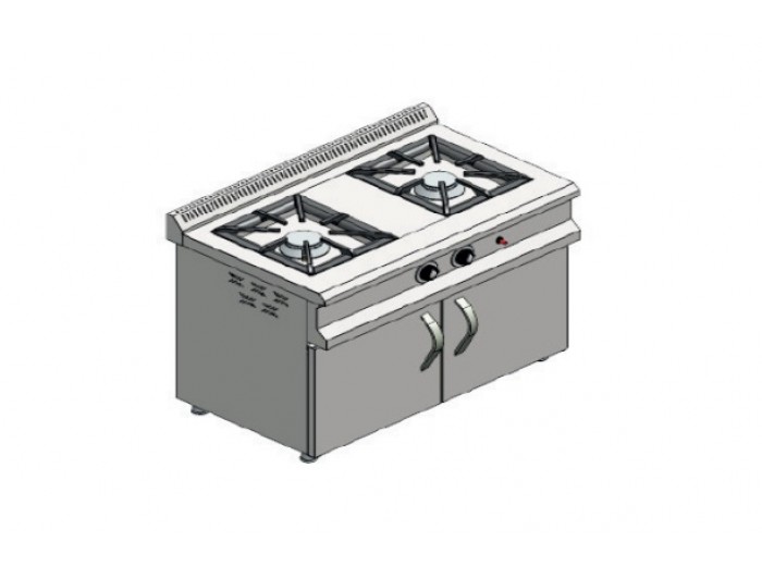 KARACASAN 2 GÖZLÜ DOĞALGAZLI DOLAPLI OCAK KRCS.SDKZ.1060.CE