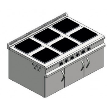 KARACASAN 6 GÖZLÜ ELEKTRİKLİ DOLAPLI OCAK KRCS.DKZE.1510.CE