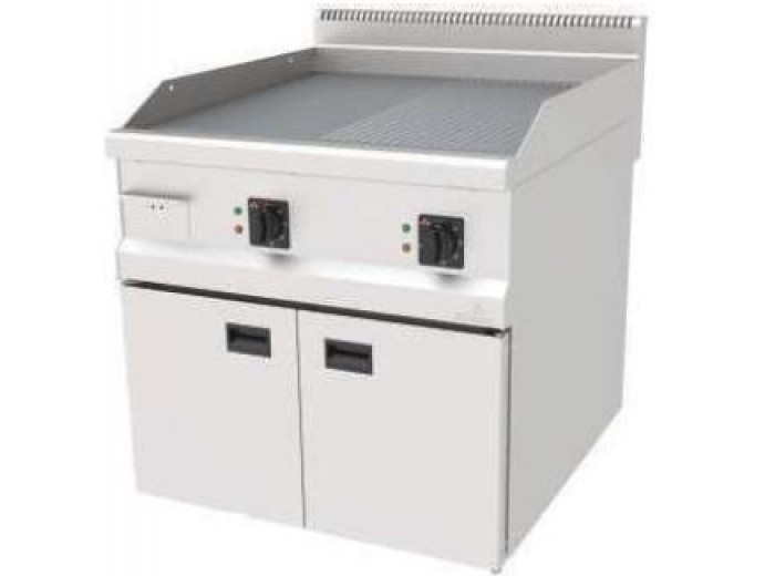 ATALAY ELEKTRİKLİ YARI OLUKLU,YARI DÜZ IZGARA 80 CM X 90 CM AEI-890/ND