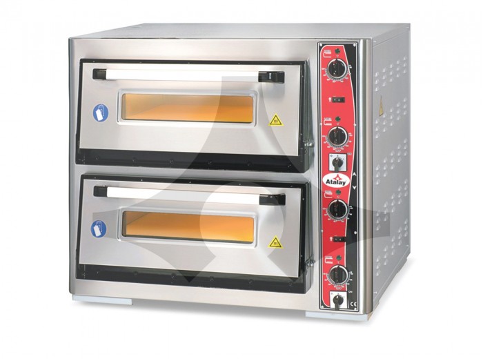 ATALAY PİZZA FIRINI 62 CM X 62 CM ÇİFT KATLI APF-62-2
