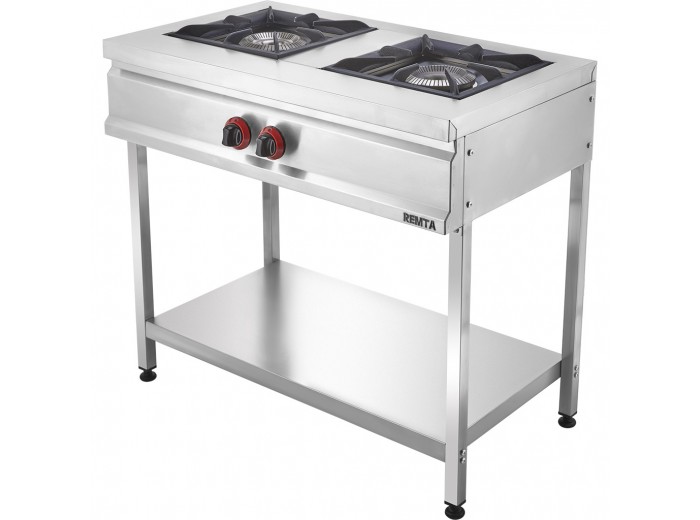 REMTA CEJ23(L) 2'Lİ AYAKLI TABAN RAFLI GAZLI LOKANTA OCAĞI