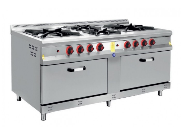 KARACASAN 4 GÖZLÜ DOĞALGAZLI FIRINLI OCAK KRCS.KZG.2010.CE