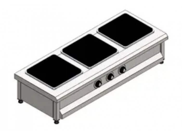 KARACASAN 3 GÖZLÜ ELEKTRİKLİ SET ÜSTÜ OCAK KRCS.SOE.1460