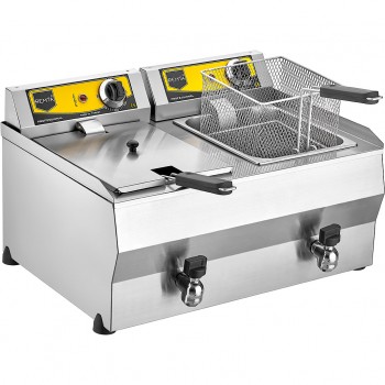 REMTA 8+8 LT. ÇİFTLİ YAĞ TAHLİYE MUSLUKLU ELEKTRİKLİ FRİTÖZ R111 REMTA 8+8 LT. ÇİFTLİ YAĞ TAHLİYE MUSLUKLU ELEKTRİKLİ FRİTÖZ R111