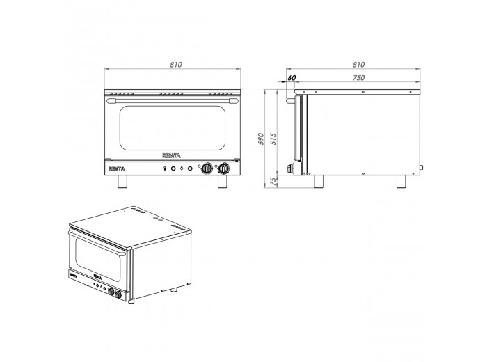 REMTA S15 ELEKTRİKLİ PATİSERİ FIRIN REMTA S15 ELEKTRİKLİ PATİSERİ FIRIN