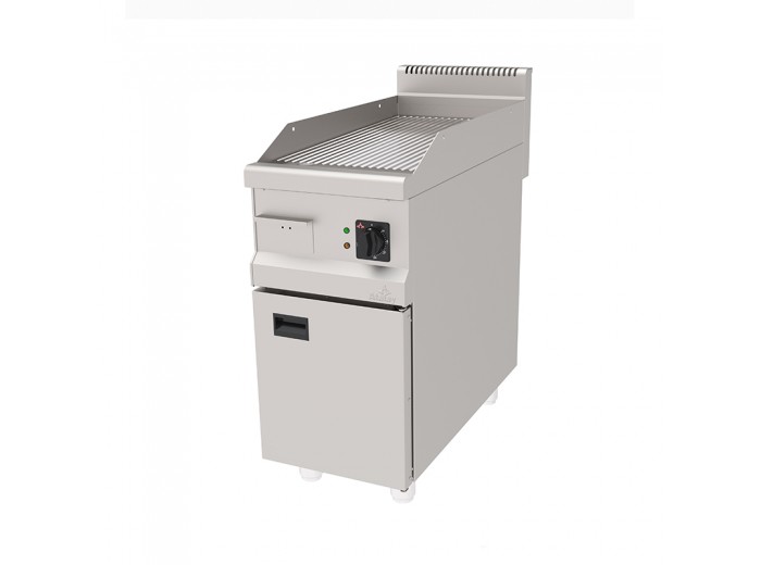 ATALAY ELEKTRİKLİ KROM PLEYT OLUKLU IZGARA 40 CM x 90 CM AEI-490/N CR