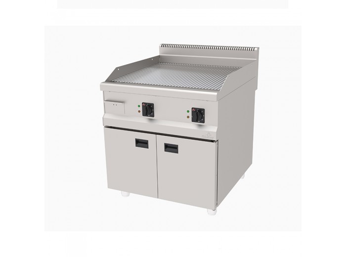 ATALAY ELEKTRİKLİ KROM PLEYT OLUKLU IZGARA 80 CM x 90 CM AEI-890/N CR