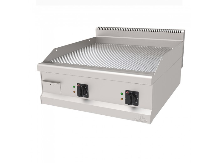 ATALAY ELEKTRİKLİ KROM PLEYT OLUKLU IZGARA 80 CM x 90 CM AEI-890/N S CR