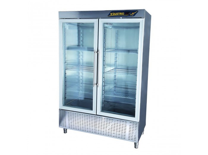 NDUSTRIO DİK TİP 2 CAM KAPILI BUZDOLABI CPG-202-GD