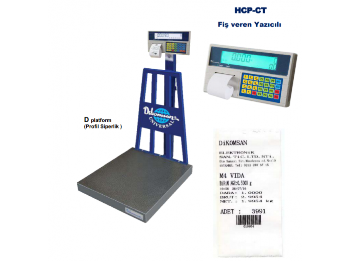 DİKOMSAN HCP-CT FİŞ YAZICILI SAYICI BASKÜL