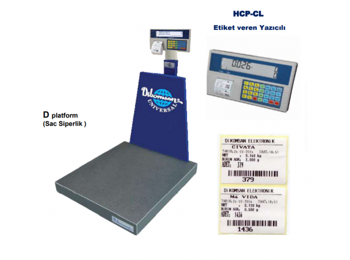 DİKOMSAN HCP-CL ETİKET YAZICILI SAYICI BASKÜL