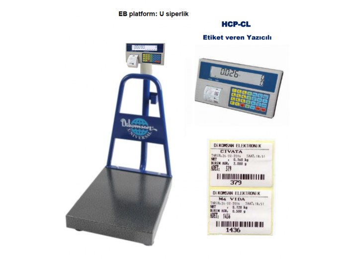 DİKOMSAN HCP-CL ETİKET YAZICILI SAYICI BASKÜL