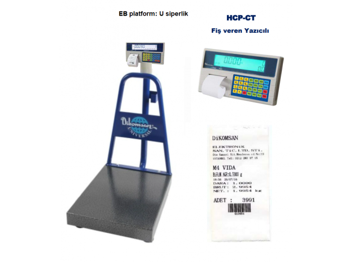 DİKOMSAN HCP-CT FİŞ YAZICILI SAYICI BASKÜL