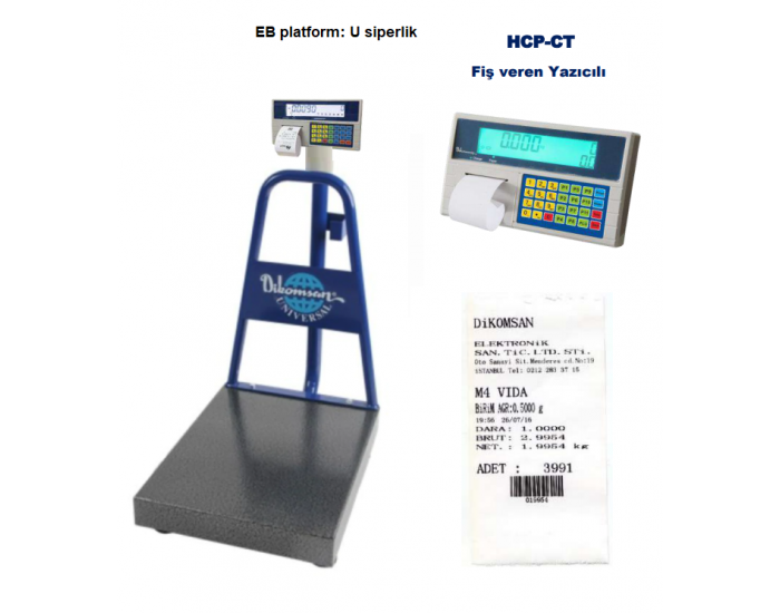 DİKOMSAN HCP-CT FİŞ YAZICILI SAYICI BASKÜL