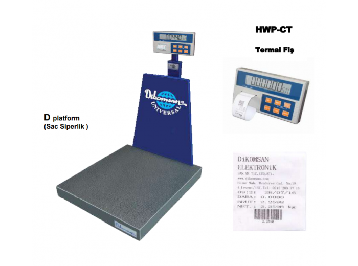DİKOMSAN HWP-CT FİŞ YAZICILI BASKÜL