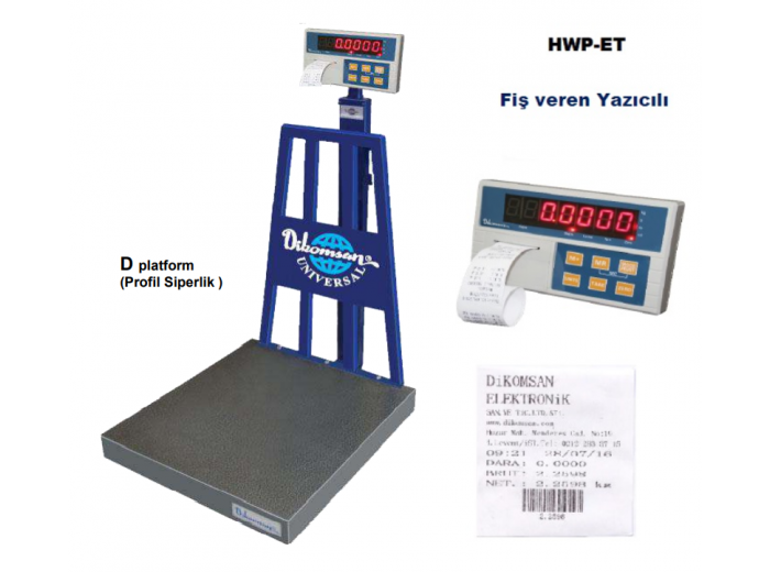 DİKOMSAN HWP-ET FİŞ YAZICILI BASKÜL