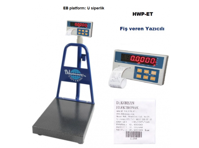 DİKOMSAN HWP-ET FİŞ YAZICILI BASKÜL
