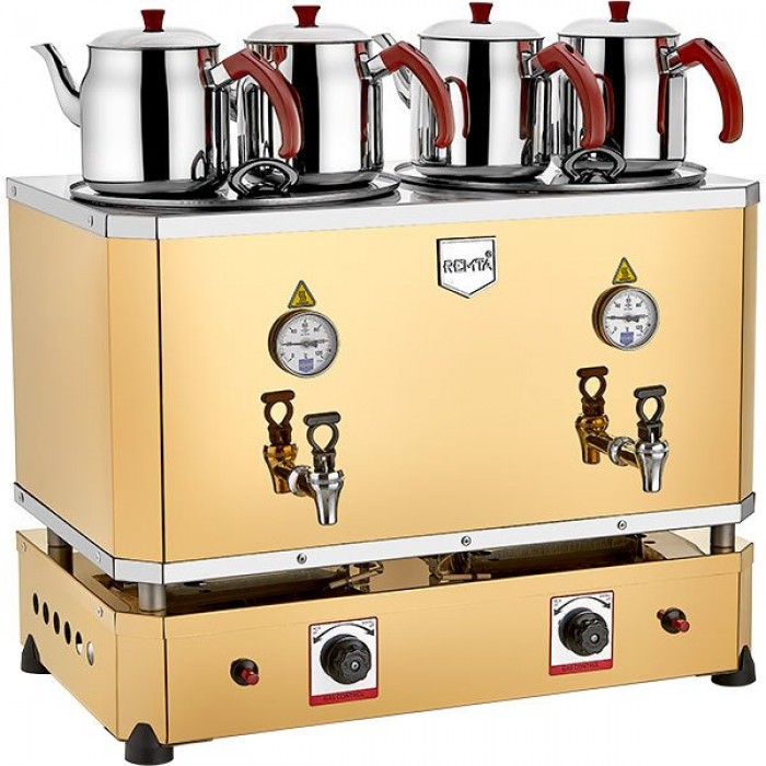 REMTA N16S 4 DEMLIKLI JUMBO ÇAY MAKINESI 46 LT GAZLI + ELEKTRIKLI (ŞAMANDIRALI) REMTA N16S 4 DEMLIKLI JUMBO ÇAY MAKINESI 46 LT GAZLI + ELEKTRIKLI (ŞAMANDIRALI)