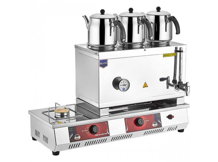 REMTA N13 55 MODEL 3 DEMLİKLİ GAZLI (CE) ÇAY OCAĞI 34LT.