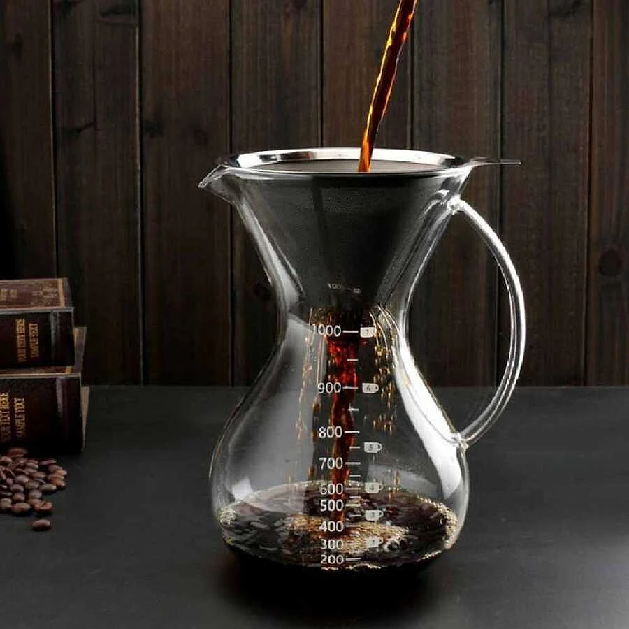 Cam Kahve Demleme-filtreli 1000 ml – Diğer Ekipmanlar CK-1000 – detay görseli 3 (küçük görsel)