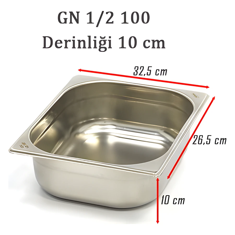 1/2-100 Standart GN Gastronom Küvet