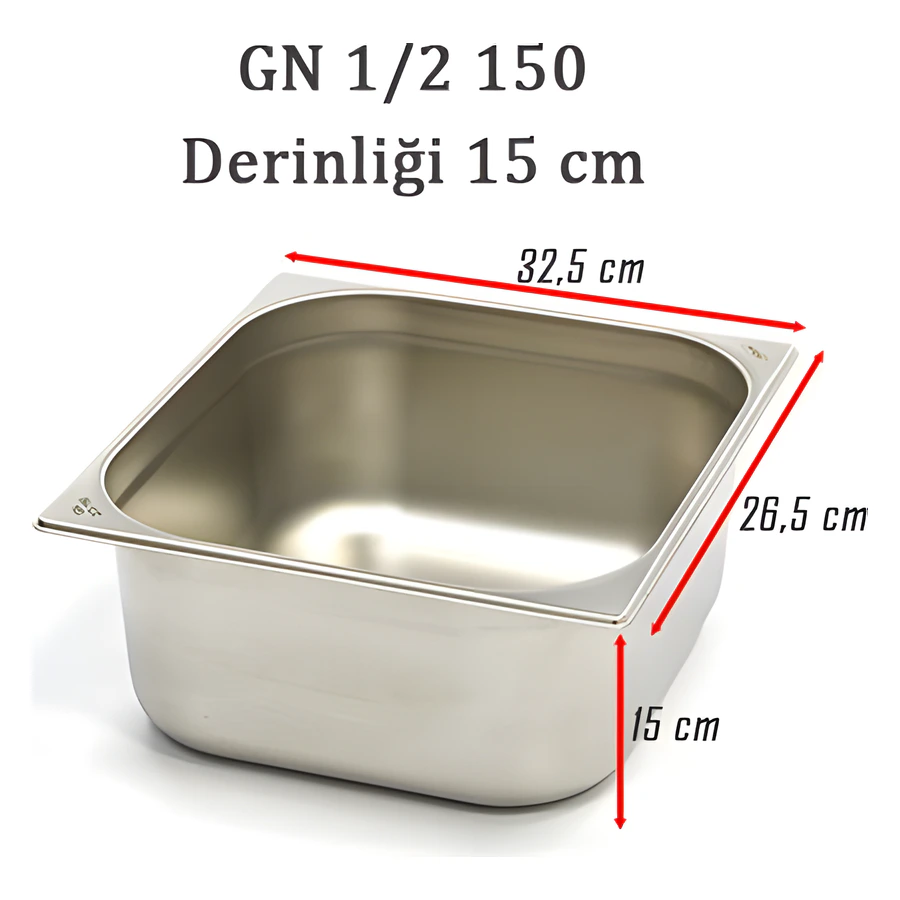 1/2-150 Standart GN Gastronom Küvet