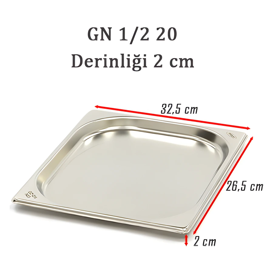 1/2-20 Standart GN Gastronom Küvet 6GN00018