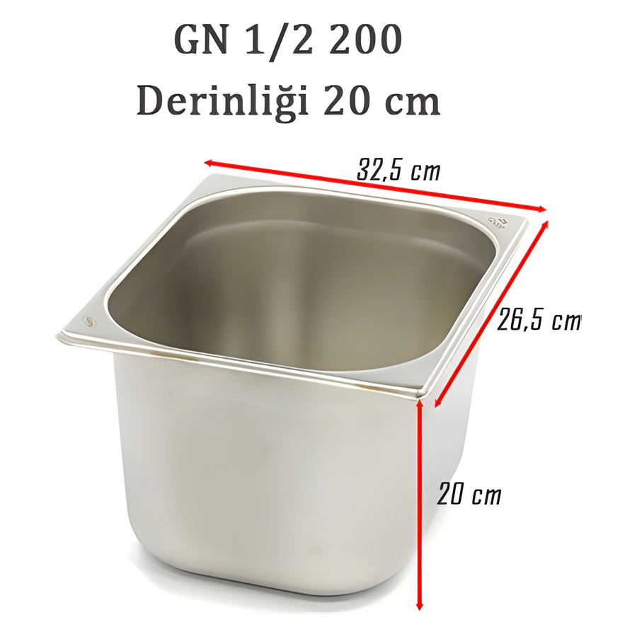 1/2-200 Standart GN Gastronom Küvet 6GN00024