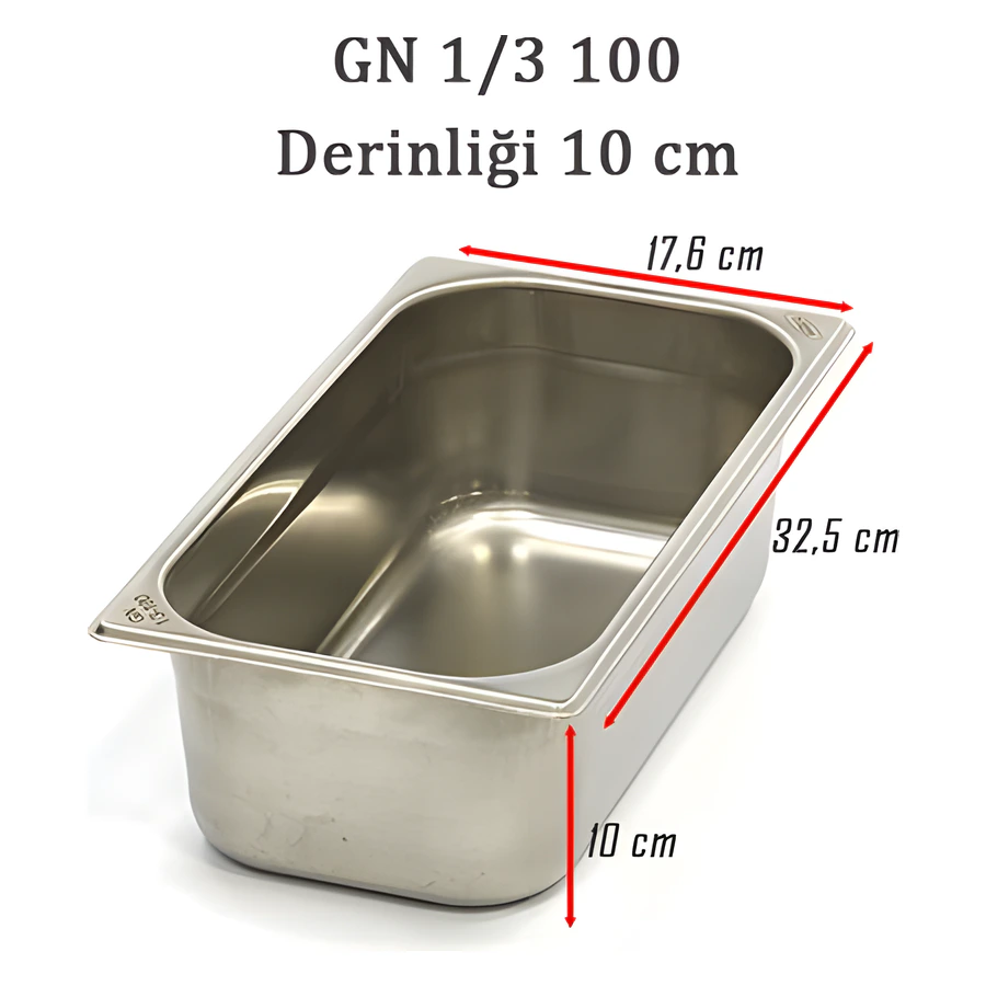 1/3-100 Standart GN Gastronom Küvet 6GN00028