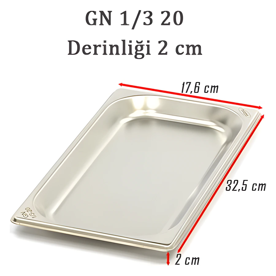 1/3-20 Standart GN Gastronom Küvet 6GN00234