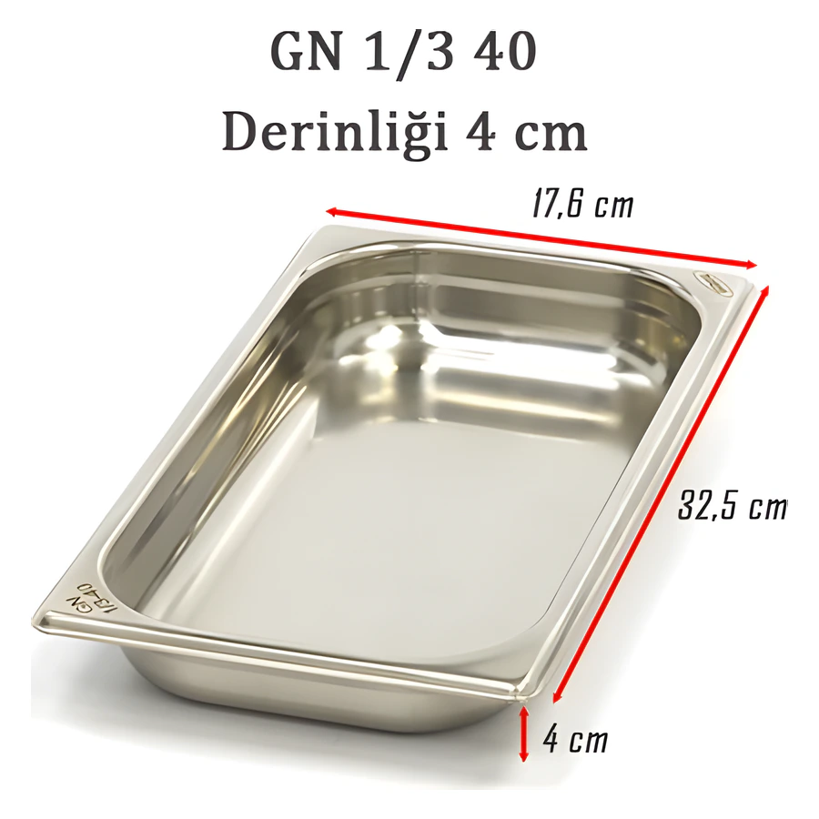 1/3-40 Standart GN Gastronom Küvet 6GN00025
