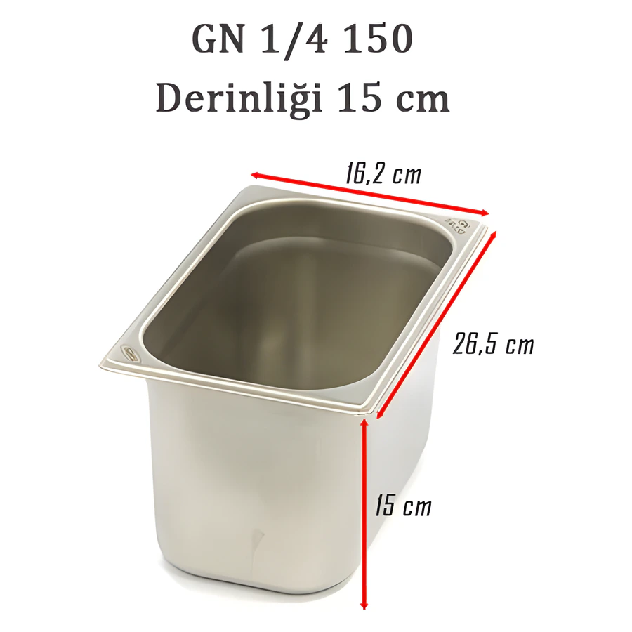1/4-150 Standart GN Gastronom Küvet 6GN00034