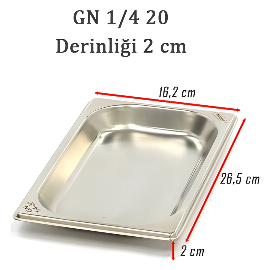 1/4-20 Standart GN Gastronom Küvet 6GN00031