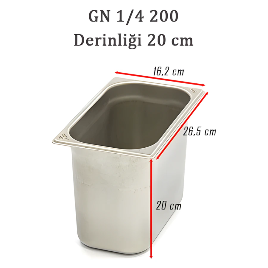 1/4-200 Standart GN Gastronom Küvet 6GN00035