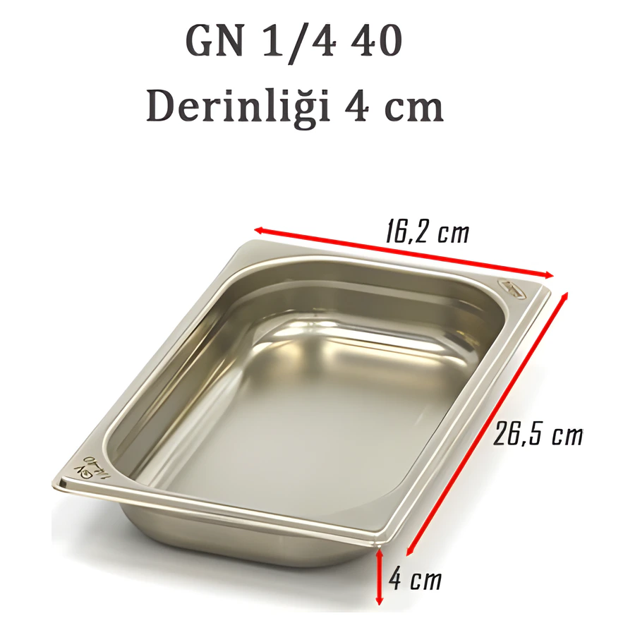 1/4-40 Standart GN Gastronom Küvet 6GN00235