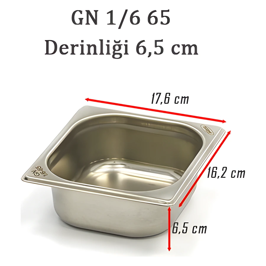 1/6-65 Standart GN Gastronom Küvet 6GN00275