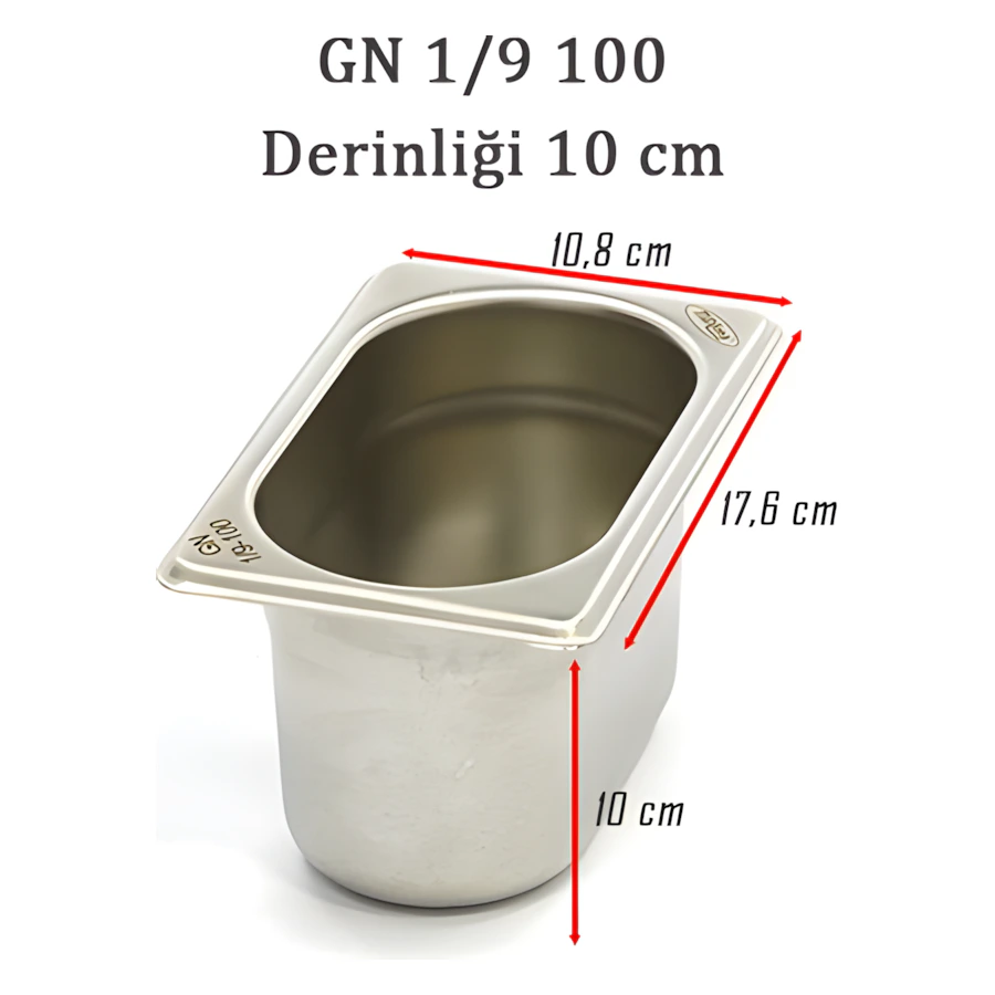 1/9-100 Standart GN Gastronom Küvet 6GN00236