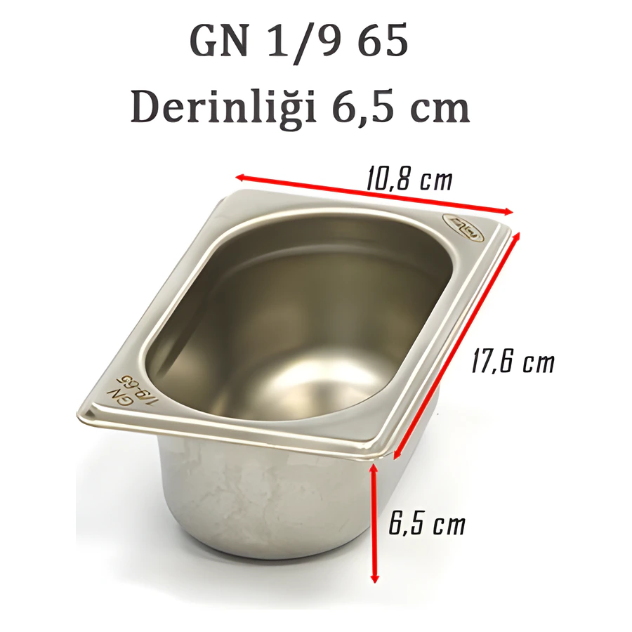 1/9-65 Standart GN Gastronom Küvet 6GN00038