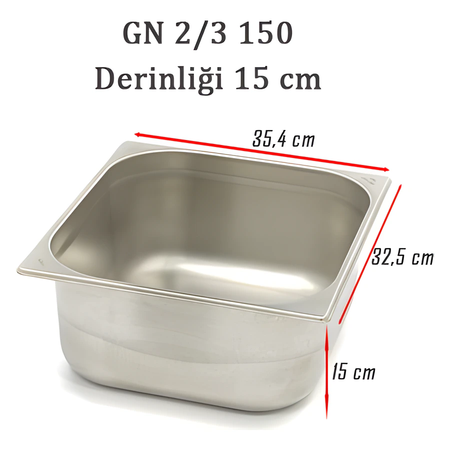 2/3-150 Standart GN Gastronom Küvet 6GN00239