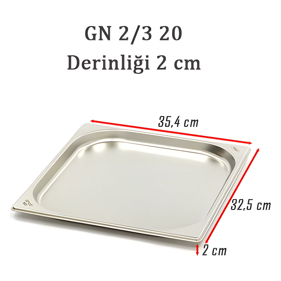 2/3-20 Standart GN Gastronom Küvet 6GN00045