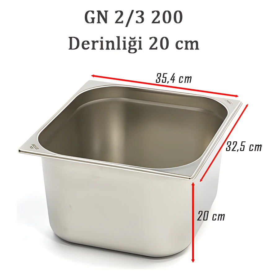 2/3-200 Standart GN Gastronom Küvet 6GN00240