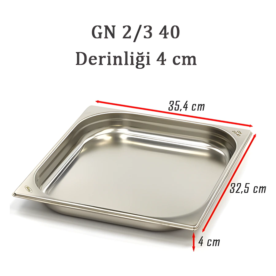 2/3-40 Standart GN Gastronom Küvet 6GN00046