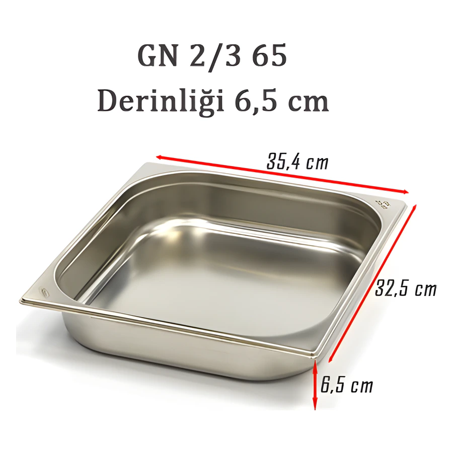 2/3-65 Standart GN Gastronom Küvet 6GN00049