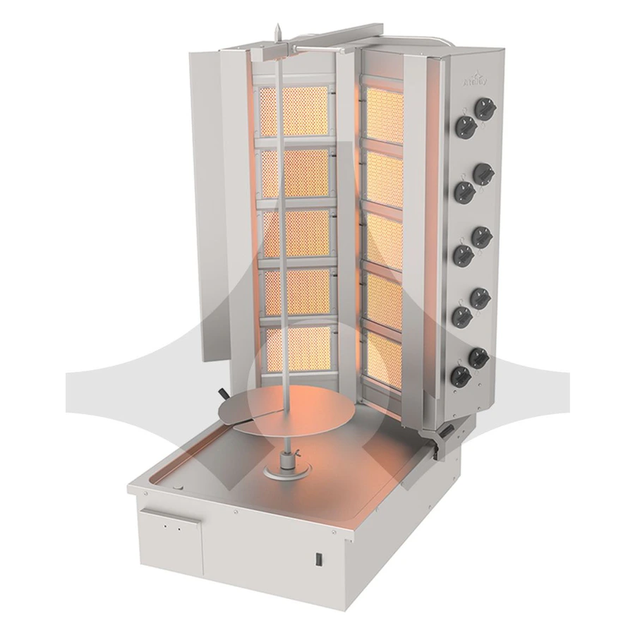 Atalay Döner Ocağı ADG-10A Gazlı 10 Gözlü Alttan Motorlu