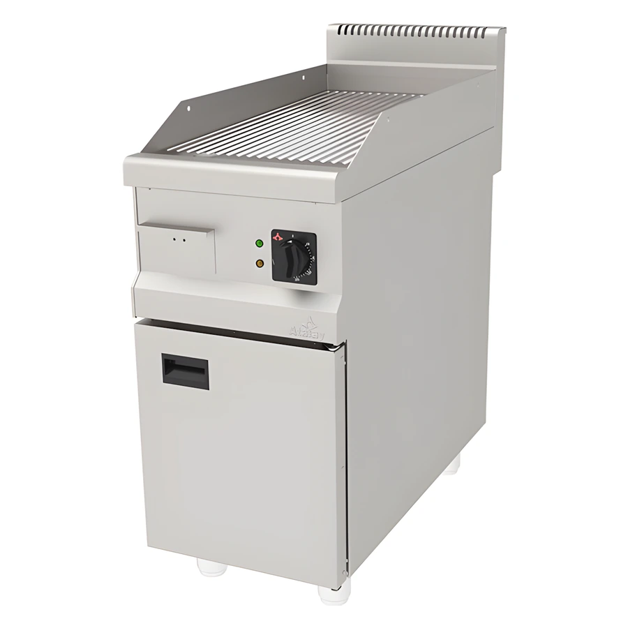 Atalay Elektrikli Krom Pleyt Oluklu Izgara 40 cm x 90 cm AEI-490/N Cr