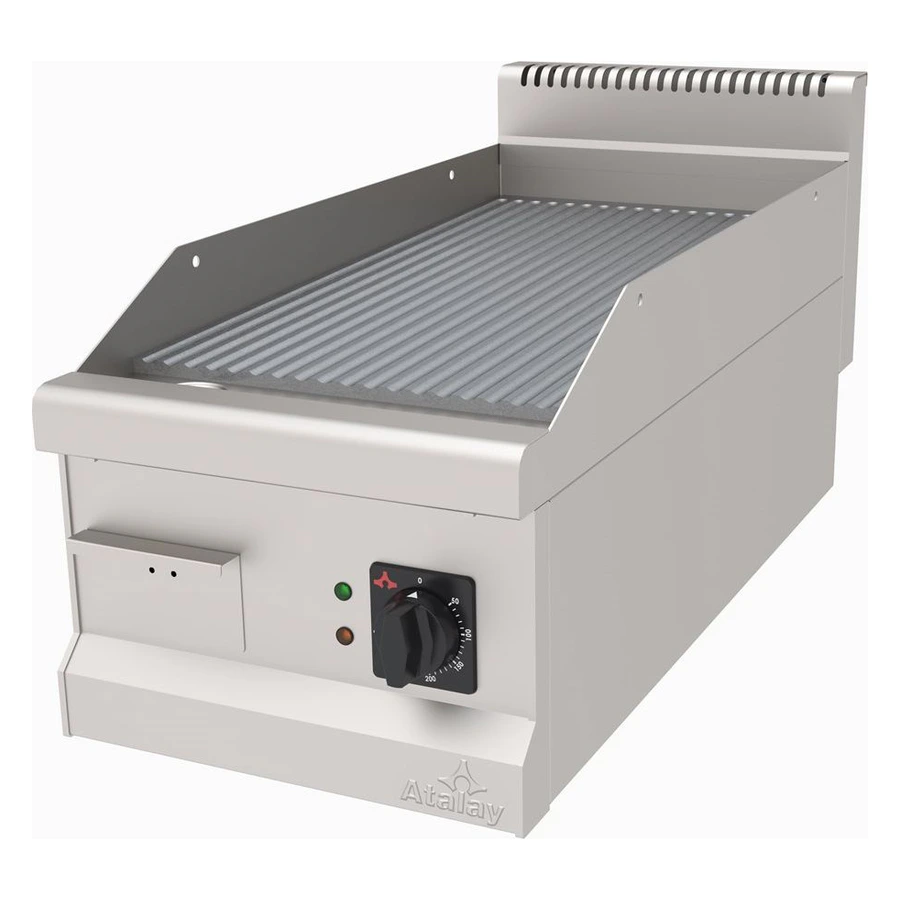 Atalay Elektrikli Krom Pleyt Oluklu Izgara 40 cm x 90 cm AEI-490/N S Cr