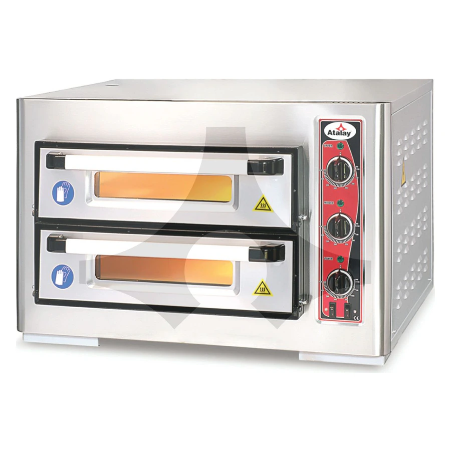 Atalay Pizza Fırını 40 cm x 40 cm Çift Katlı APF-40-2