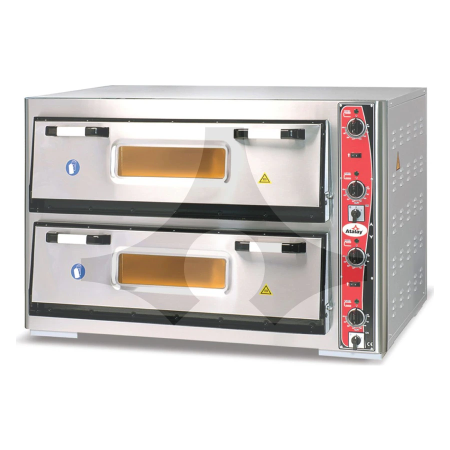 Atalay Pizza Fırını 92 cm x 62 cm Çift Katlı APF-962-2