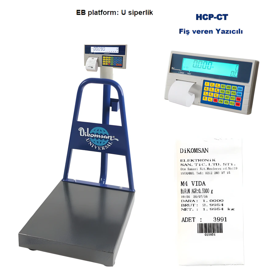 Dikomsan Hcp-ct Fiş Yazıcılı Sayıcı Baskül